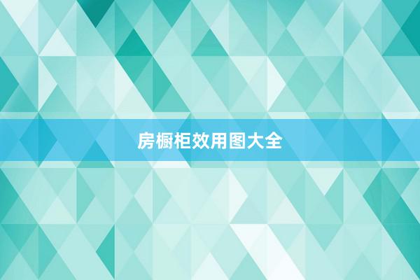 房橱柜效用图大全